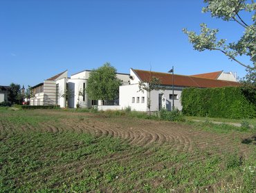 Das Gebäude des Lußhardtheims von außen