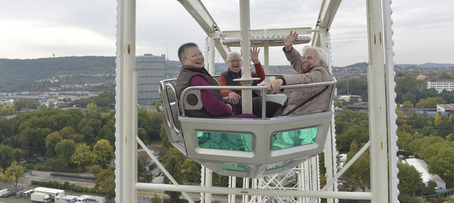 Ehrenrunde im Riesenrad