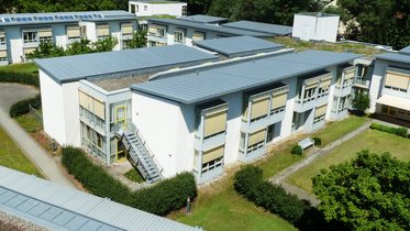 Luftaufnahme des Gebäudes Haus am Fleinsbach