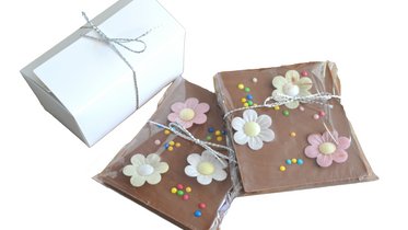 Verzierte Schokoladentafeln